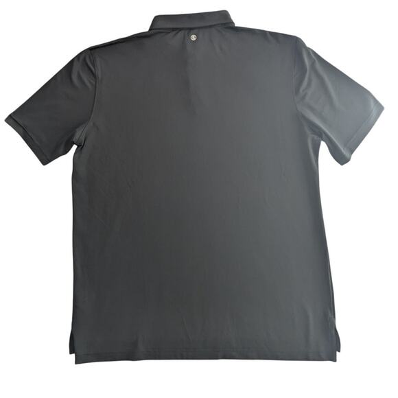 Stitch Golf Polo Performance Shirt Black Solid Pique Mens XL CME logo - Picture 5 of 11